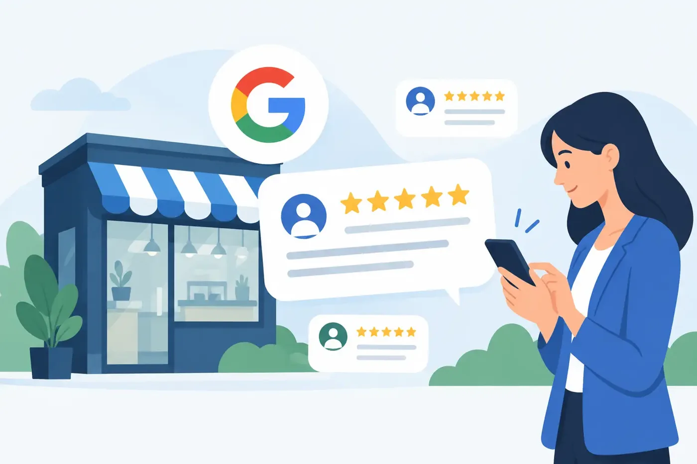 Google Bewertungen für Unternehmen sammeln