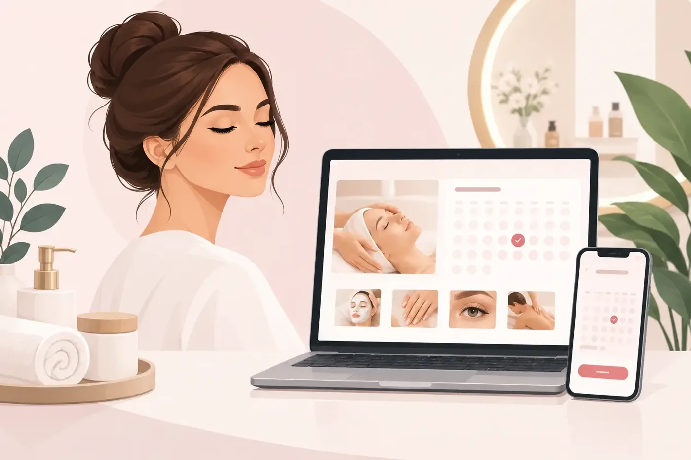 Website für Beauty Studio, die Termine gewinnt