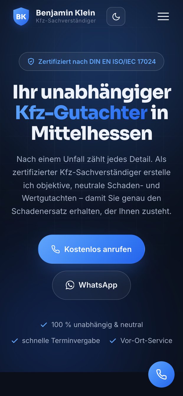 Benjamin Klein Kfz-Gutachter – mobil